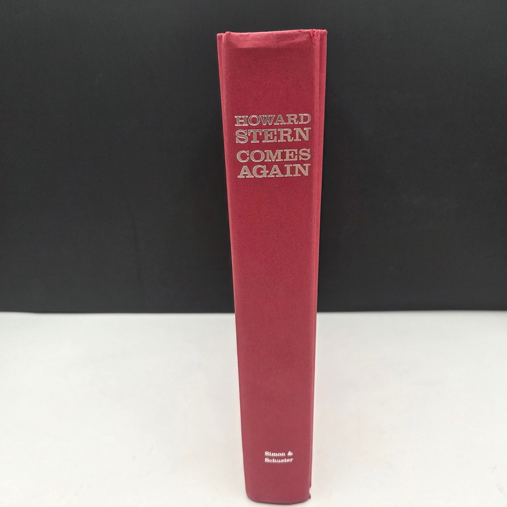 Howard Stern Comes Again Hardcover Book 1st Ed 2019 Red Simon & Schuster